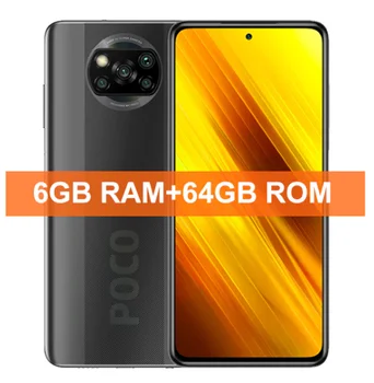 Перейти на Алиэкспресс и купить В наличии глобальная версия Xiaomi POCO X3 NFC Смартфон 64GB/128GB Snapdragon 732 Octa Core 64MP 5160 мАч батарея 33 Вт Быстрая зарядка