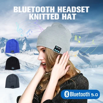 

Wireless Bluetooth Headphones Sport Music Hat Smart Headset Beanie Cap Winter Hat with Speaker for Xiaomi huawei Samsung iphone