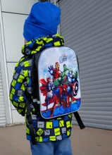 Mochila infantil para la escuela de Los Vengadores para niños, bolso para adolescente