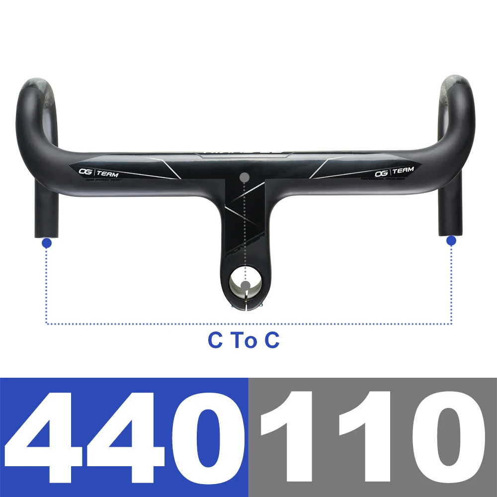 統合されたOG-EVKIN/HB-1300カーボンロードバイクハンドルバー