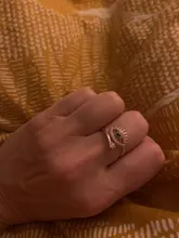 SIPENGJEL-anillos de circonia cúbica para mujer y niña, sortijas ajustables de ojo negro y oro rosa, joyería de boda de lujo