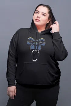 

Angemiel Wear Offensive Gorilla Black Women Hooded Sweatshirt