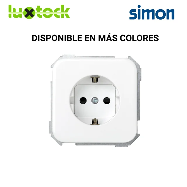 Base enchufe Schuko 16A 250V Blanco Simon 31432-60 EN OFERTA!