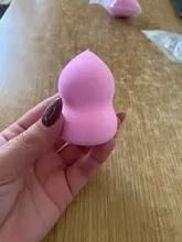 Puff cosmético en polvo para mujer, base de maquillaje esponja, belleza para maquillaje, herramientas y accesorios, forma de gota de agua, 1 ud.