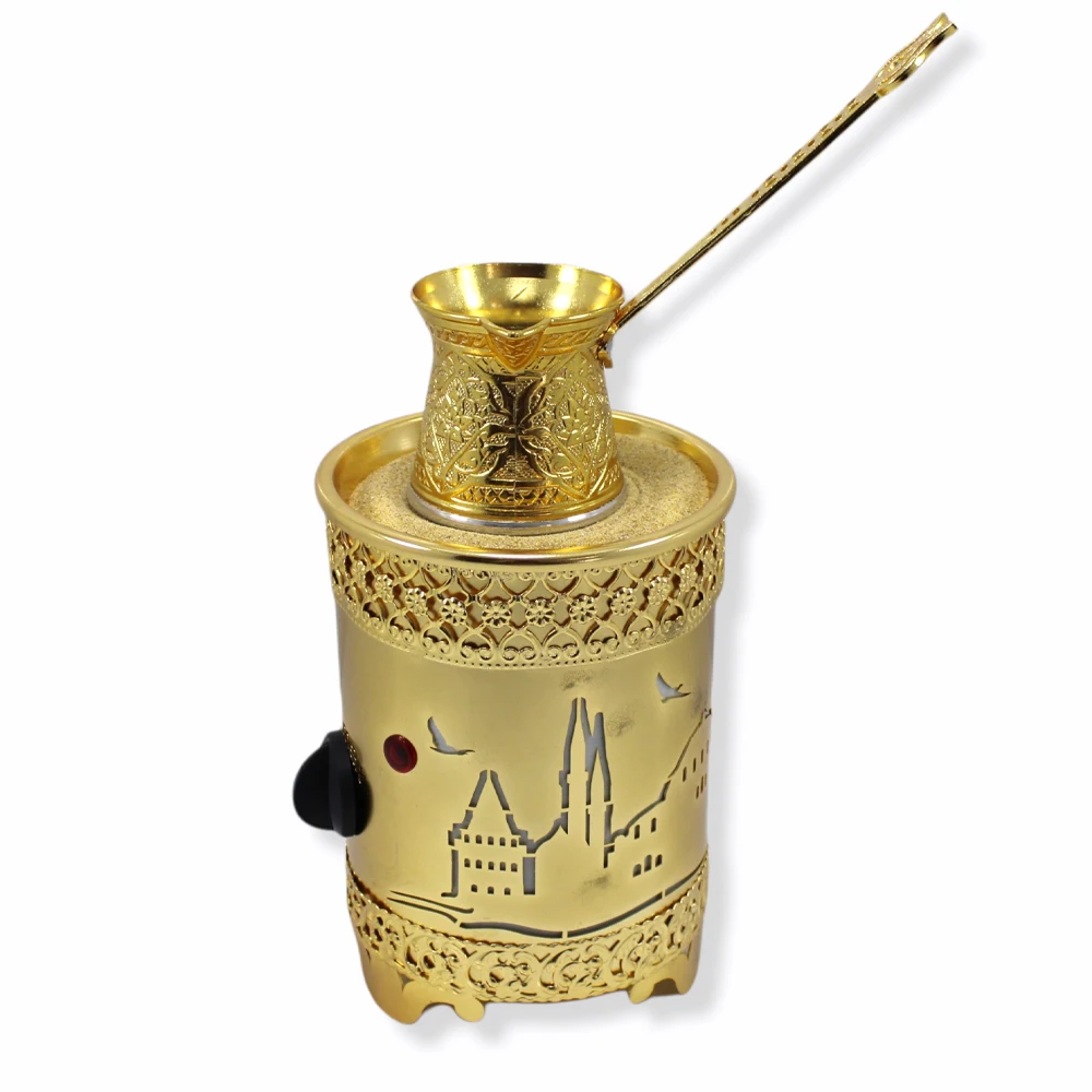 Tulip Home Accessories-Authentic Turkish Copper Electric Hot Sand Coffee Maker-Heater Machine 110V 220V