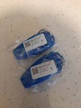 Gran oferta 2 en 1 para Clicker para perros entrenamiento silbato tarjeta de respuesta perro entrenador de asistencia guía con Llave de Anillo suministros para perros mascota herramienta