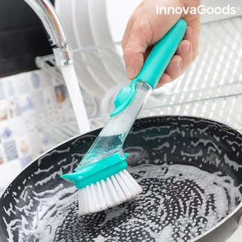 

InnovaGoods toothbrush sponge with handle and soap Dispenser Cleasy InnovaGoods