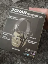 Zohan-Orejeras electrónicas de protección auditiva para tiro, equipo de defensa profesional para oído, con amplificación de sonido y anti-ruido, para disparar, ideal para cazar y deportes al aire libre