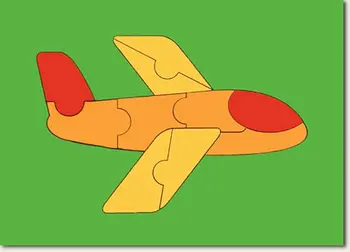 

Mozaika "fold the picture" • airplane