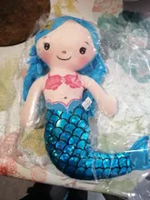 Muñeco de felpa de dibujos animados, almohada de sirena humanoide, cómoda, 30cm