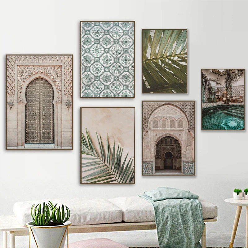 Voorkomen ernstig Dat Marokko Print Islamitische Architectuur Poster Mozaïek Muur Canvas  Schilderij Boho Decor Galerij Muur Foto 'S Voor Woonkamer Decor|Schilderij  & Schoonschrift| - AliExpress