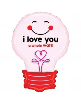 

Balloon I Love You To Watt Bulb Form 74cm