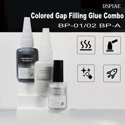 DSPIAE Colored Gap Filling CA Black/White Liquid Putty Glue For Gundam Scale Model Craft  DIY Tools Modelling Hobby Accessory 1