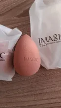 IMAGIC-esponja de maquillaje, esponjilla en forma de lágrima para aplicación de base y corrector en crema, esponja suave, mojar abundantemente con agua antes de utilizar, venta al por mayor
