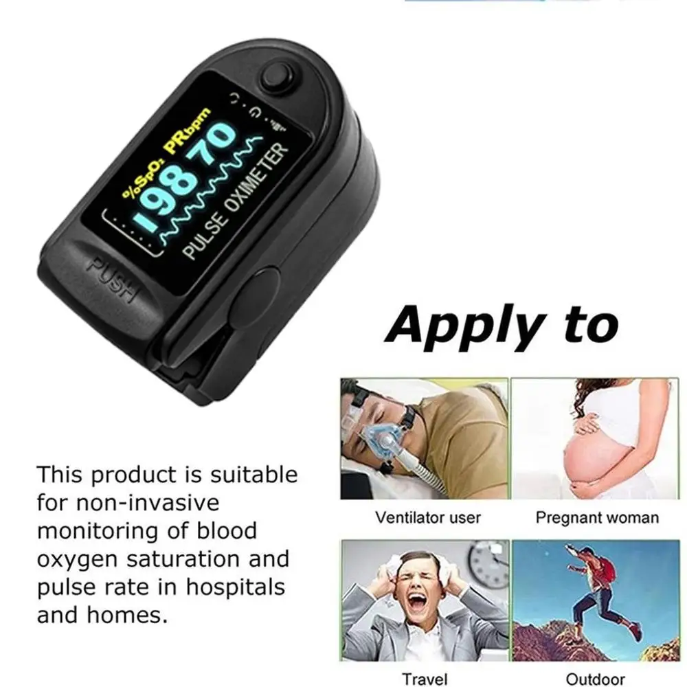 

Fingertip Oximeter Pulse Detection Fingertip Finger Heart Rate Test Pulse Tester Tft Screen Tester Tft Screen
