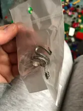 1 Uds estereoscópica nuevo Retro Punk muy grandes anillo de serpiente de la personalidad de la moda serpiente anillo ajustable con apertura de la joyería como regalo