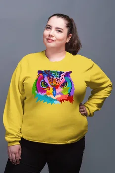 

Angemiel Wear Owl Men 'S Yellow Women Sweatshirts