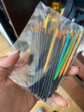 OKAYLASH 50 unids/lote mango negro Gel reutilizables de arte clavo cepillos pintura bolígrafo belleza maquillaje herramientas