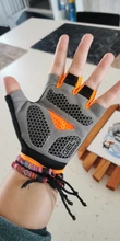 Guantes antideslizantes para ciclismo de montaña o carretera, para senderismo, gimnasio, Fitness, medio dedo