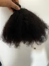 Extensión de pelo rizado Afro, 1-2-3-4, oferta de extensiones de cabello humano Remy, Color Natural, 100%, 8-20 pulgadas
