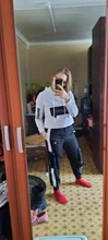 2021 primavera otoño mujer Streetwear carga sueltos pantalones de cintura alta pantalón de mujer 2 pieza Top de manga larga con pantalones Casuales