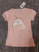 Camiseta de unicornio para niños y niñas, camisetas cortas de fiesta para chico y Chico s