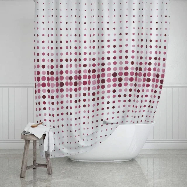 

Zethome Evdy Bath Shower Curtain 4961 Double Sash Pink 2 X110x200 16455476