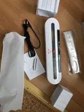 Envasadora al vacío eléctrica para uso doméstico, máquina de envasado y sellado de alimentos que incluye 10 bolsas