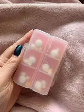 Caja organizadora de pastillas con dibujos animados, KX-T3322 de viaje para medicina, almacenamiento de vitamina, nueva