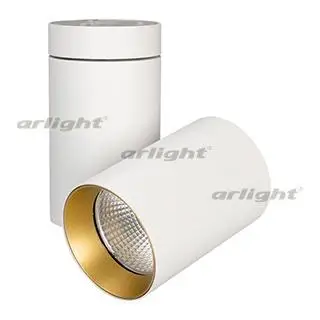 027577 Светильник SP-POLO-SURFACE-TURN-R85-15W White5000(WH-GD, 40 deg) ARLIGHT