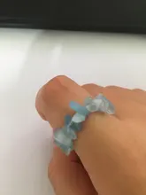 Momiji-Anillo de energía de piedra Natural bohemio para mujer, joyería elástica hecha a mano, anillo ajustable de cristal para fiesta de boda, venta al por mayor