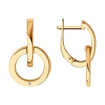 

Silver earrings with Diamond