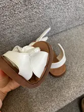 Zapatos antideslizantes informales con nudo de mariposa para bebé, sandalias de playa con punta abierta de princesa, para niño pequeño, Chico, Verano