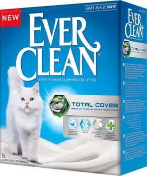 

Ever clean Total cover filler bentonite odorless 6 kg 6 L