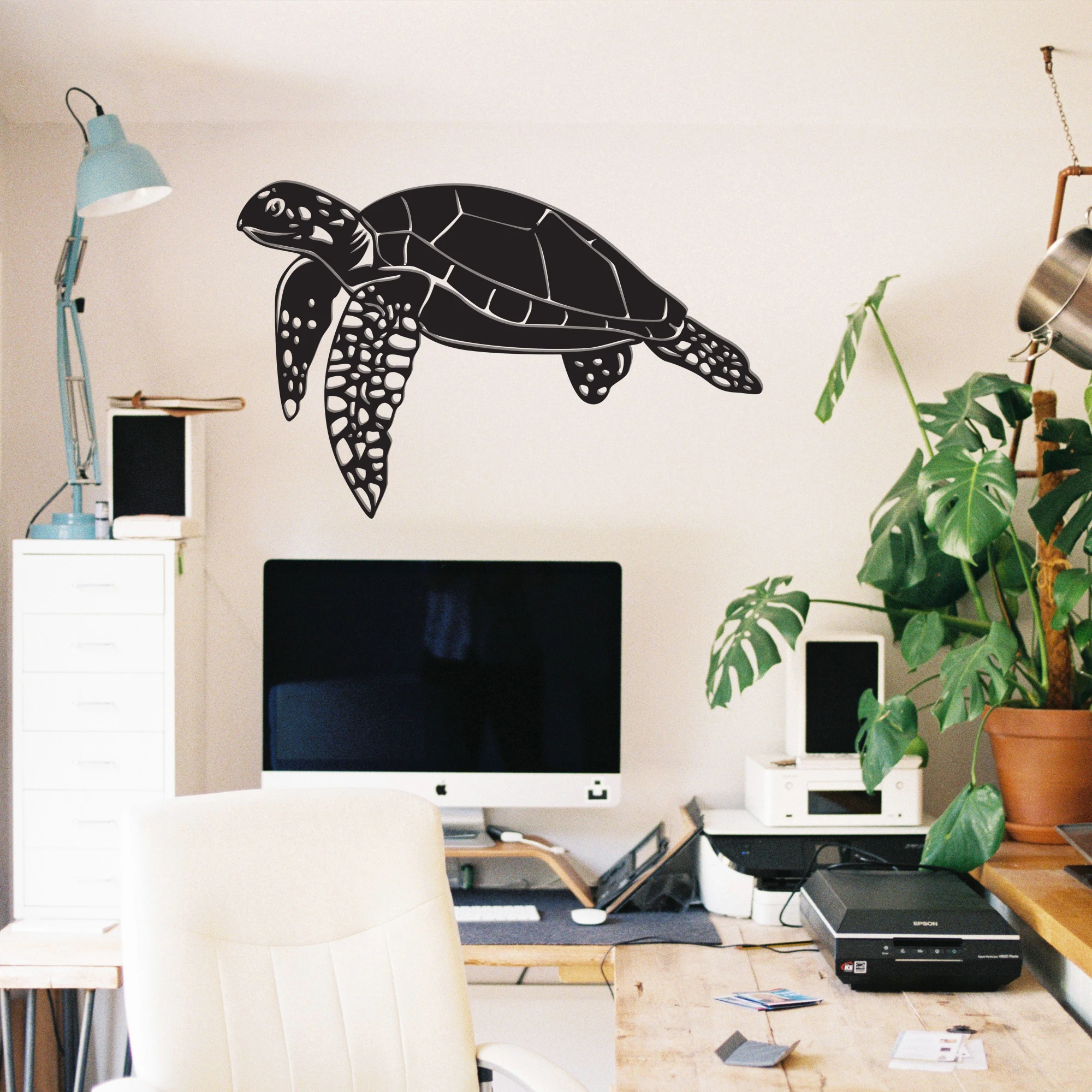 

Sea Turtle Wall Decor, Metal Wall Art, Nautical Decor, Navy Decor, Marine Wall Art, Lake House Decor,Minimalist Design,Sea Life