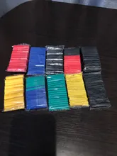 Fundas de Cable de Tubo termorretráctil, surtido de poliolefina, conjunto de envoltura de alambre, 8 tamaños, Multicolor, 530 Uds.