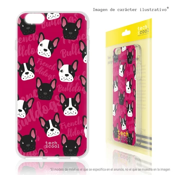 

FunnyTech®Stand case Silicone for Vsmart Active 1 plus L Mini French Bulldogs red backgrounds