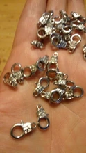30 cierres de langosta de Metal de 16mm para collares pulseras ganchos Cierre de cadena accesorios artesanales para la fabricación de joyas DIY