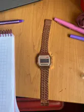 Reloj de pulsera Digital LED para hombre y mujer, cronógrafo Retro de negocios, con correa de acero, dorado