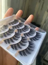 SEXYSHEEP-pestañas postizas de visón 3D, pestañas largas y esponjosas hechas a mano, Kit de maquillaje de extensión de ojos Natural, 5/8/12/20 pares