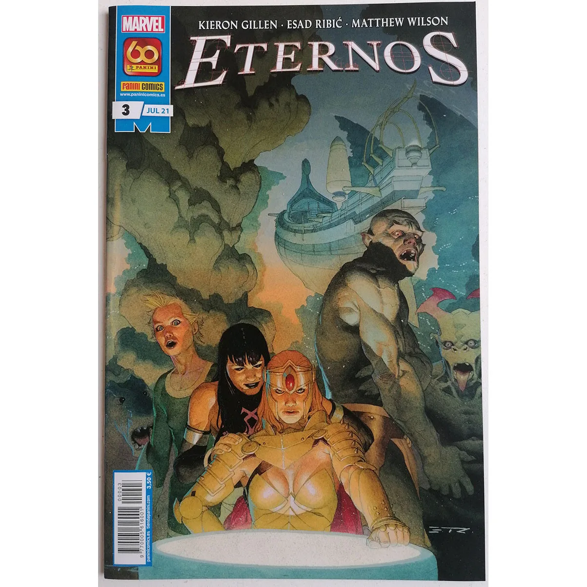 Marvel Eternos N. 3, Ed. Panini, Anno 2021, Autore Esad Ribico, Fumetti Spagnolo, Tebeo