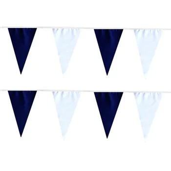 

Pennant Fabric Navy and White