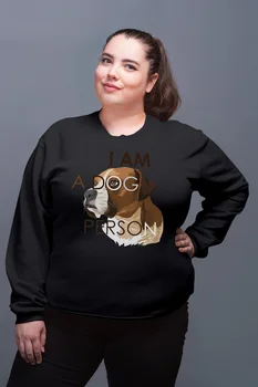 

Angemiel Wear I Am A Dog Person Black Women Sweatshirt