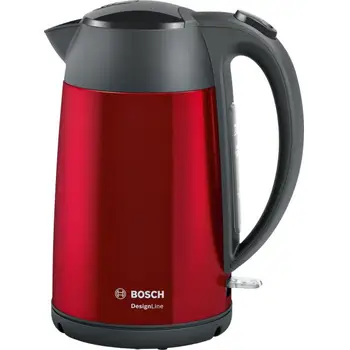 

Bosch TWK3P424 DesignLine Wasserkocher kabellos / 1.7l / 2400 W / rot