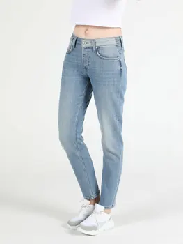 

Light Blue Woman Pants CL1045173