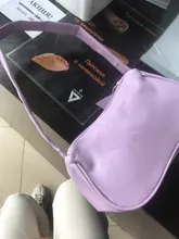 Bolso Baguette pequeño de piel sintética para mujer, pochette de diseño a la moda, suave, para hombro, Vintage, sencillo, tipo Clutch