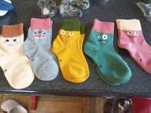 5 par/lote NIÑOS Calcetines de algodón Otoño Invierno primavera niños niñas caliente calcetines tira con dibujos deportes Calcetines