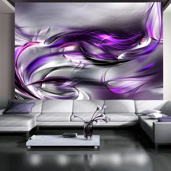 

Wall mural-swirls purplish-250x175 cm