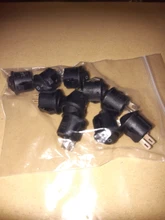 Interruptor basculante redondo para coche iluminado por LED, tablero, tablero, barco, furgoneta, 12V, 10 Uds.