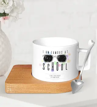 

Personalized School Ünlüyüm Wood Altlıklı Ceramic Fincan-4